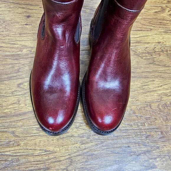 Wolverine 1000 Mile Heritage Darcy Women's Boots Cherry Red Leather Size 5.5B - Picture 10 of 14